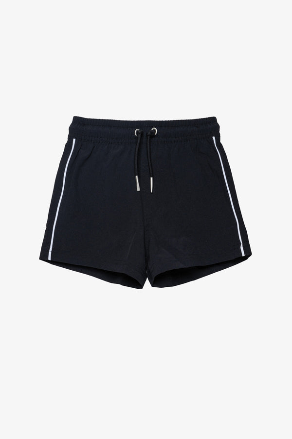 Beach Scout Drawstring Swim Shorts-Black