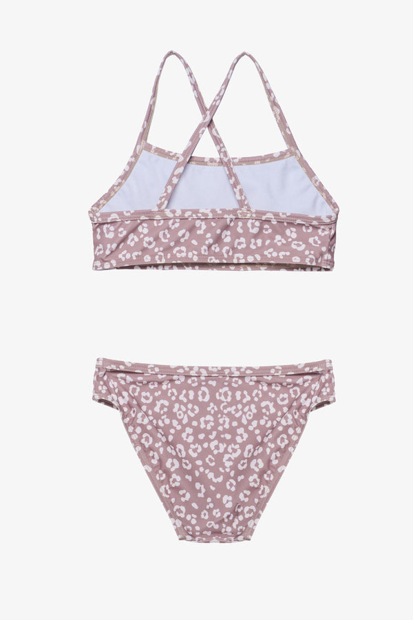 Girls Leopard Print Bikini Set