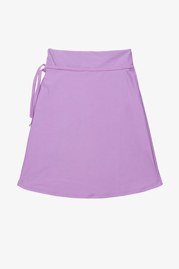 Purple Pink Wrap Swim Skirt