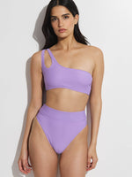 GOTTEX SIMPLY ONE SHOULDER BIKINI TOP IN LILAC