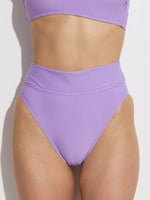 GOTTEX SIMPLY HIGH WAIST BIKINI BOTTOM IN PURPLE
