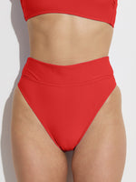 GOTTEX SIMPLY HIGH WAIST BIKINI BOTTOM IN RED