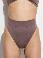 GOTTEX SIMPLY LUREX WAFFLE BIKINI BOTTOM IN BROWN