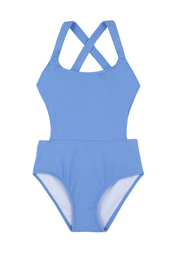 GIRLS SWIMSUIT IN BLUE