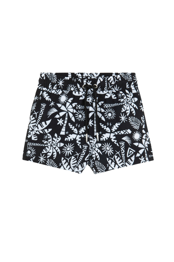 KIDS SWIM SHORTS IN BLACK AND WHITE