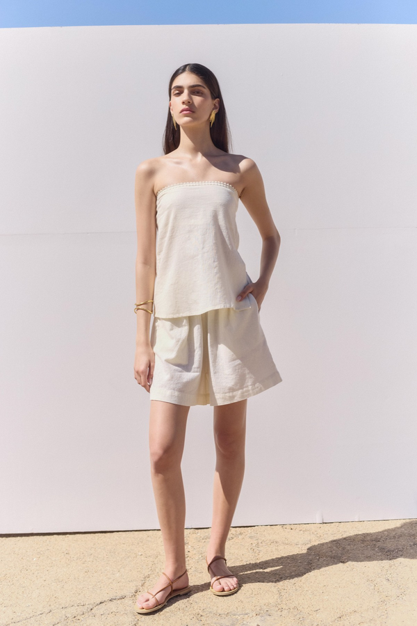 SORRENTO TUBE TOP IN CREAM