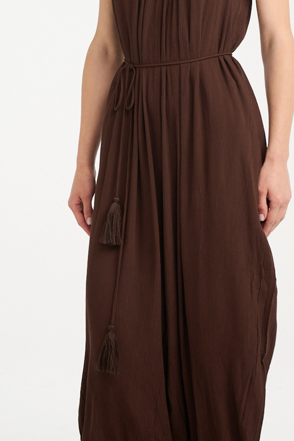 Marrakech Draped jumpsuit Brown