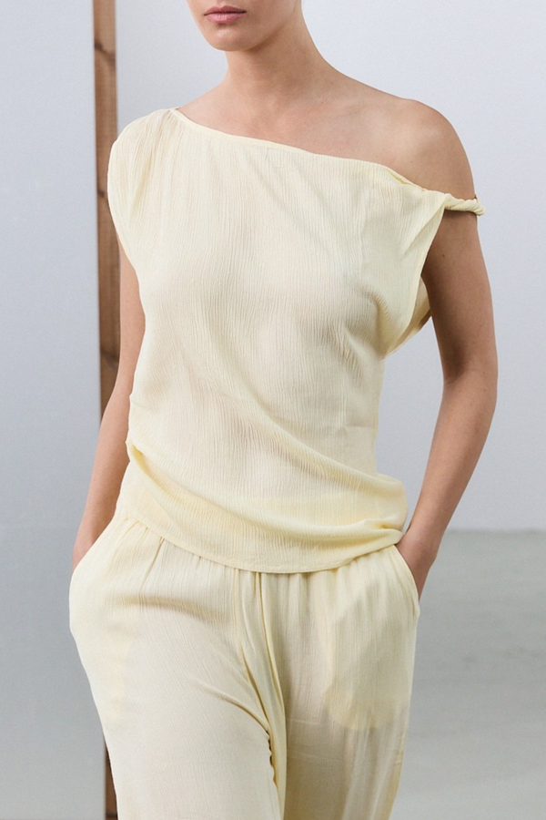 Marrakech Off The Shoulder Top - Butter