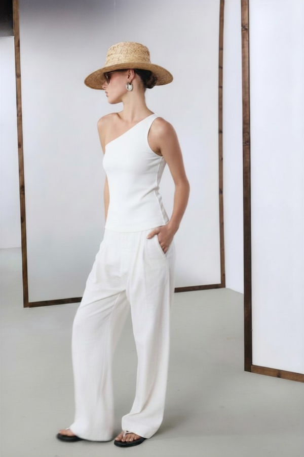 Sorrento White Trousers