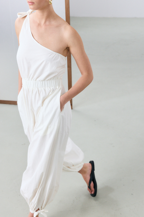 Mykonos Asymmetrical Jumpsuit - Black