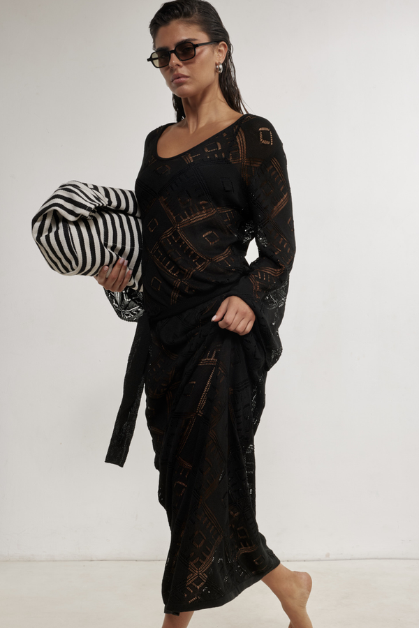 Belinda Maxi Dress Cover-Up-Black