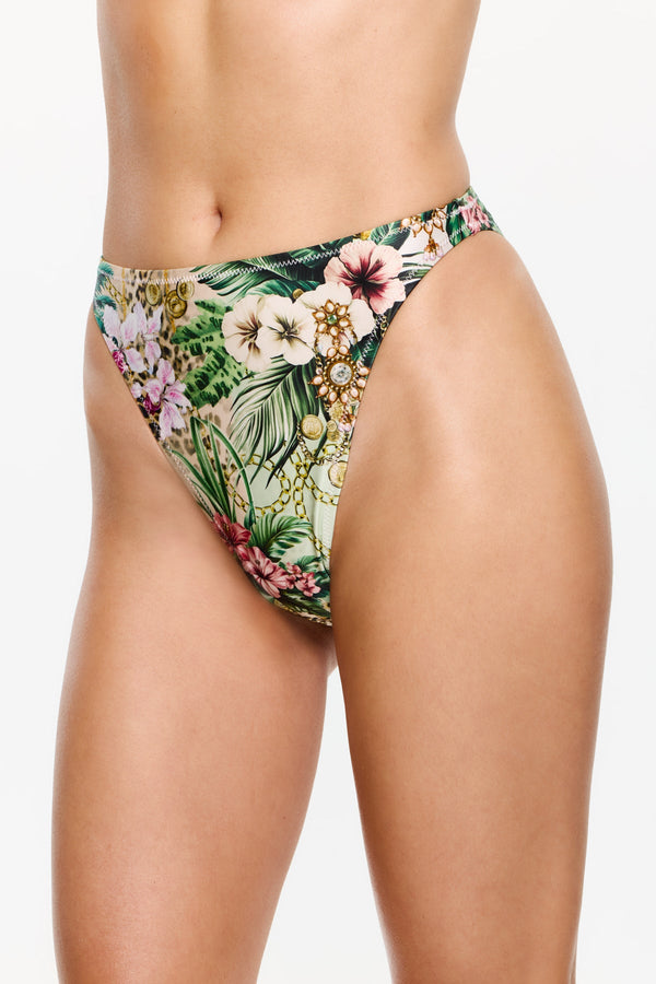 Jungle Teasure High Rise Bikini Bottom