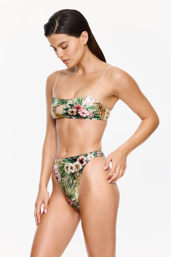 Jungle Teasure High Rise Bikini Bottom