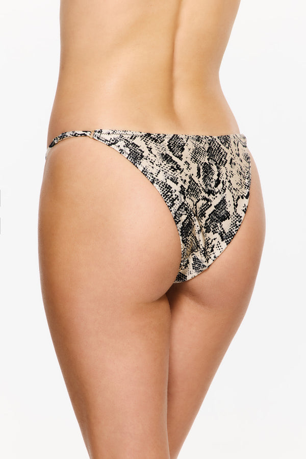 Silky Python Satin Bikini Bottom