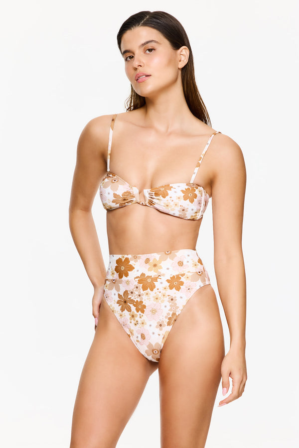Nostalgic Bloom Bandeau Bikini Top