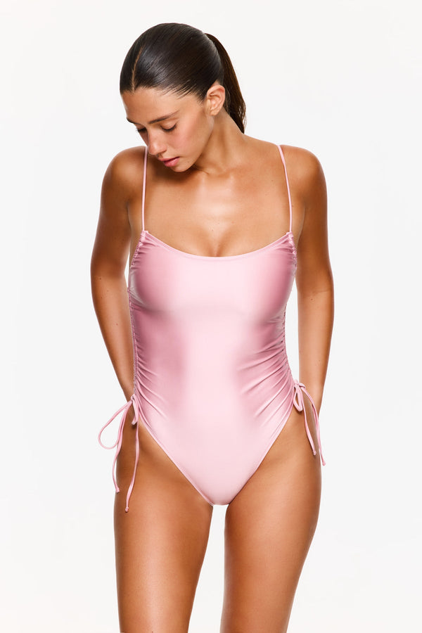Satin Royale One Piece - Pink