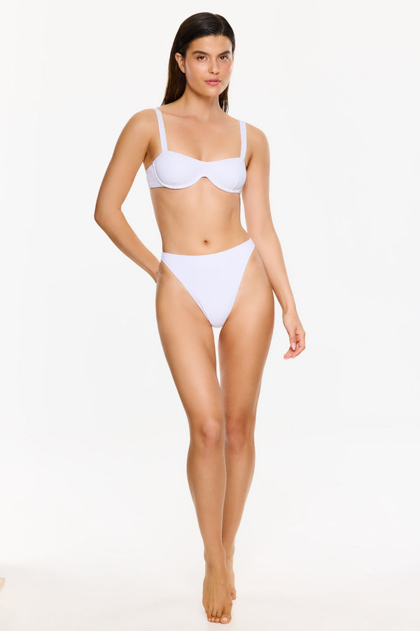 Vacay Mode Underwire Bikini Top - White