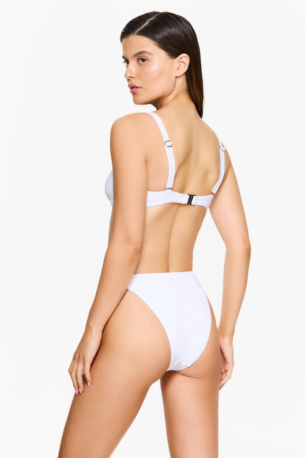 Vacay Mode Underwire Bikini Top - White