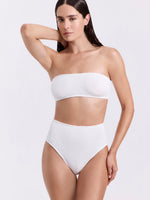 Luma TULUM  Bandeau Bikini Top - White