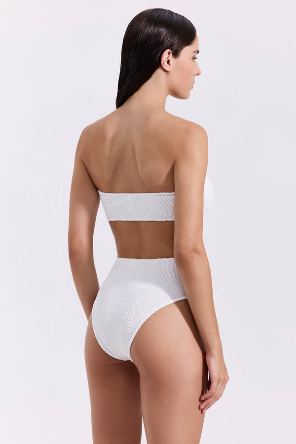 Luma TULUM  Bandeau Bikini Top - White