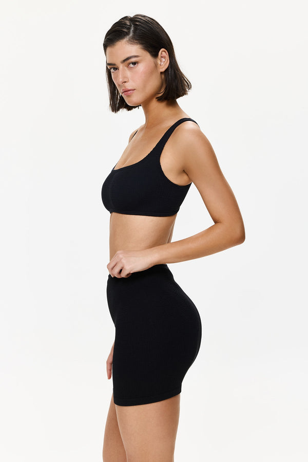 One Size Swim Skirt/ Tube Top -Black