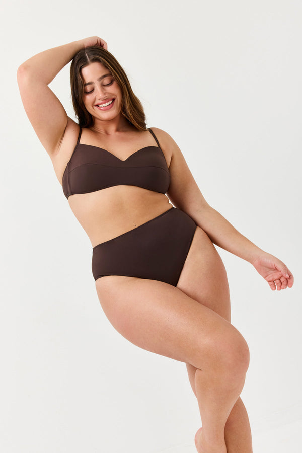 Turkiz Brown Classic Bikini Top