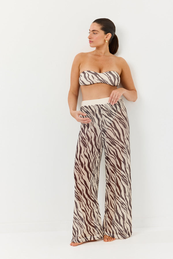 Turkiz Mesh Relaxed-Fit Pants
