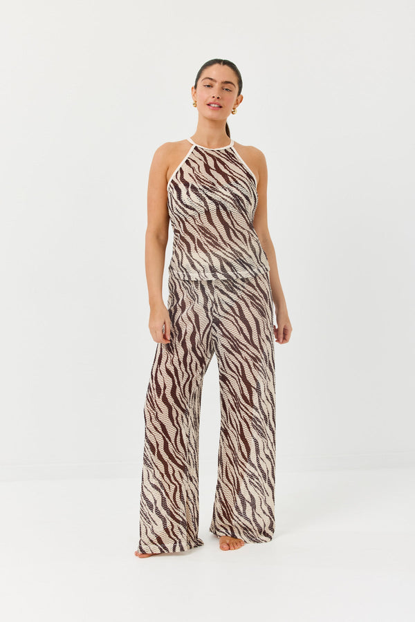 Turkiz Mesh Relaxed-Fit Pants
