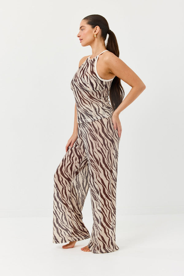 Turkiz Mesh Relaxed-Fit Pants