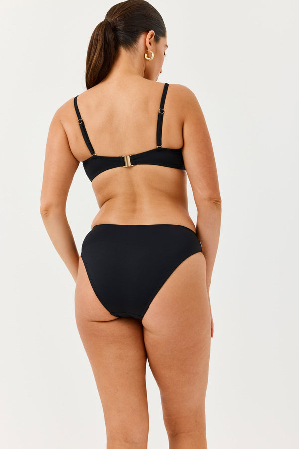 Turkiz Black Bandeau Bikini Top