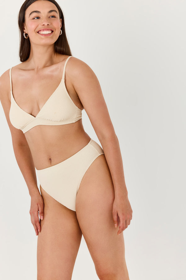 Turkiz Cream Bikini Top