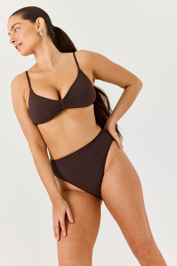 Turkiz Brown  Bikini Top