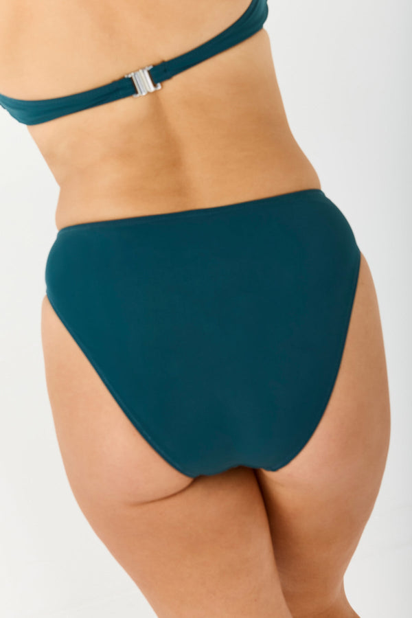 Turkiz Blue High-Waisted Bikini Bottoms