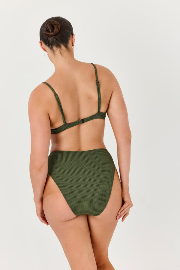 Turkiz Olive Bikini Top