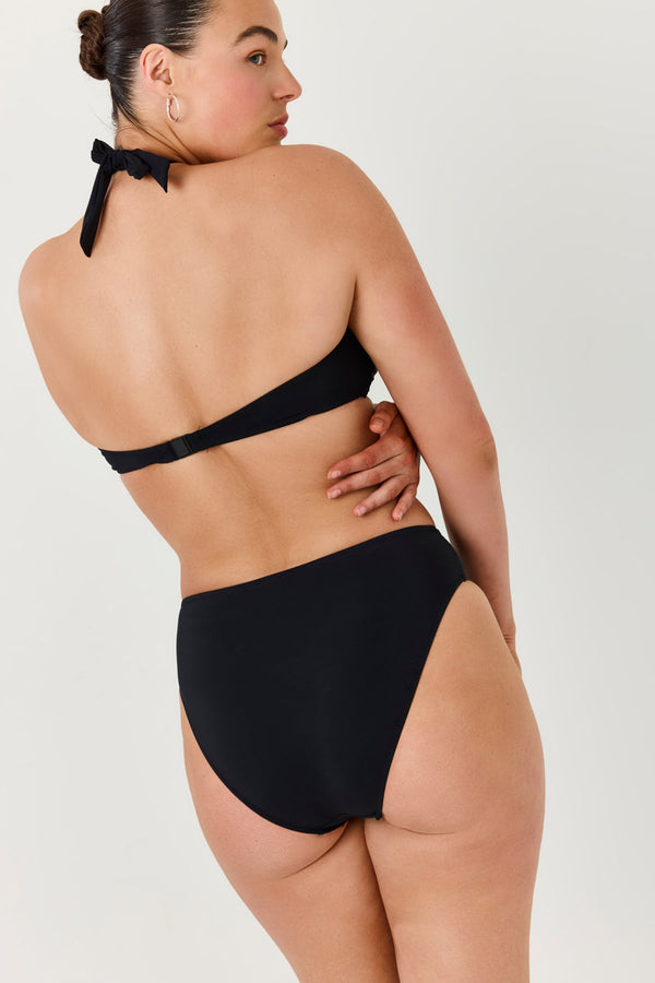 Turkiz BlackBandeau Bikini Top