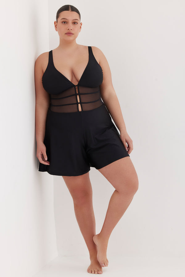 TURKIZ OVERALL- SHINY BLACK