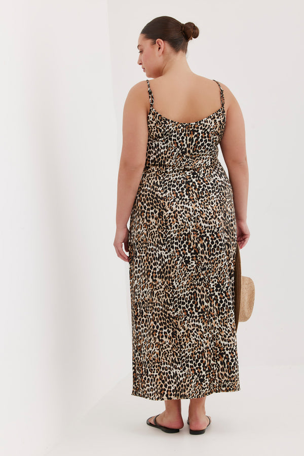 TURKIZ MAXI BEACH DRESS - LEOPARD